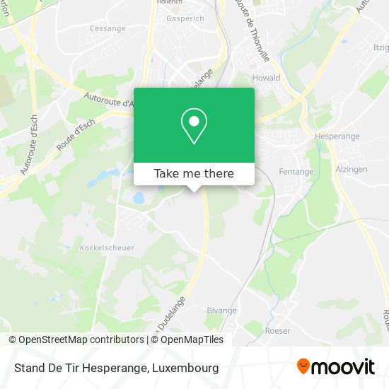 Stand De Tir Hesperange map