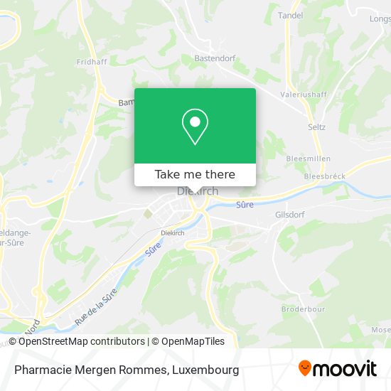 Pharmacie Mergen Rommes map