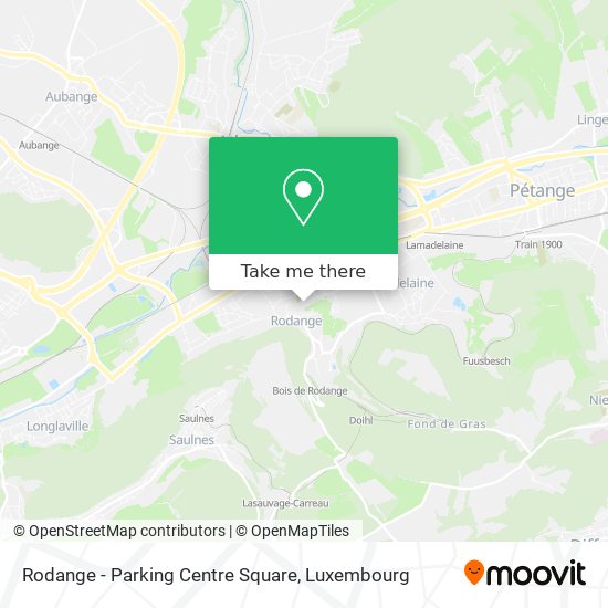Rodange - Parking Centre Square map