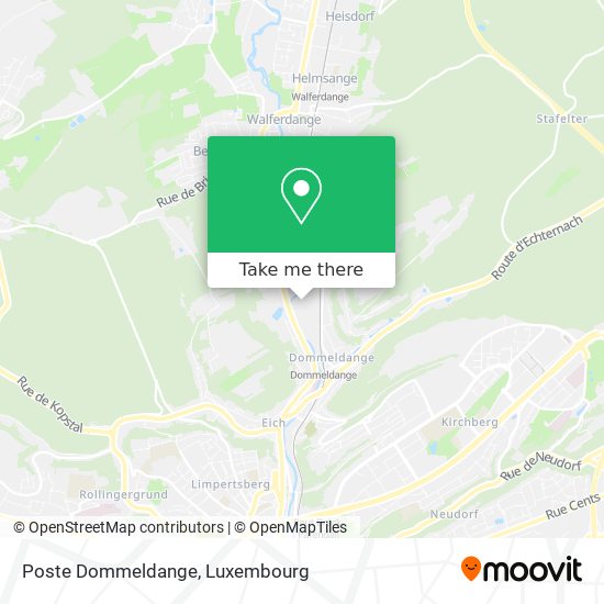 Poste Dommeldange map