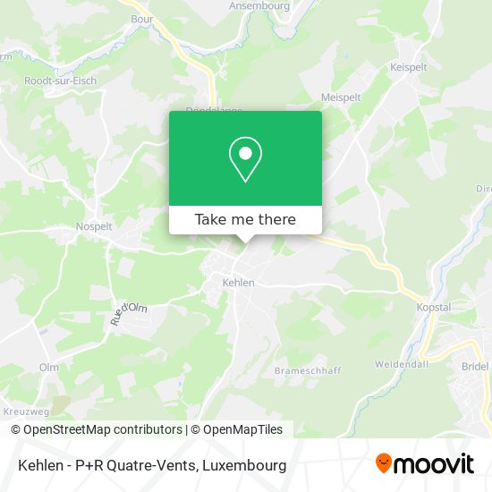 Kehlen - P+R Quatre-Vents map