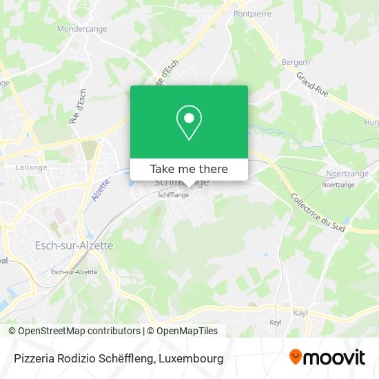 Pizzeria Rodizio Schëffleng map