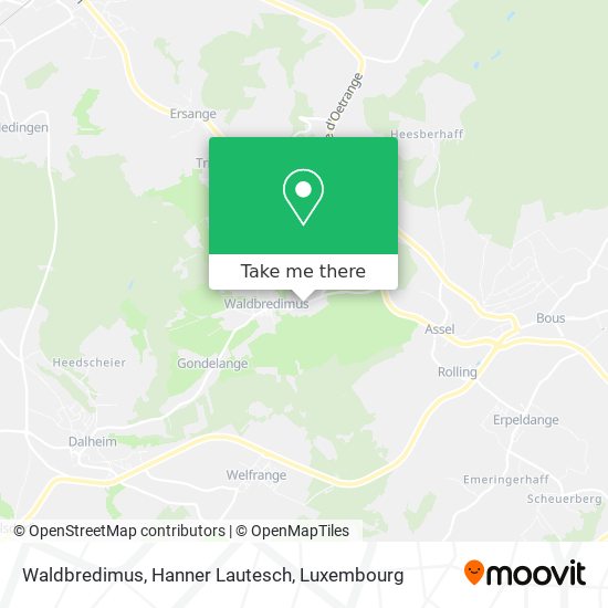 Waldbredimus, Hanner Lautesch map
