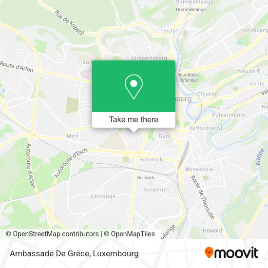 Ambassade De Grèce map