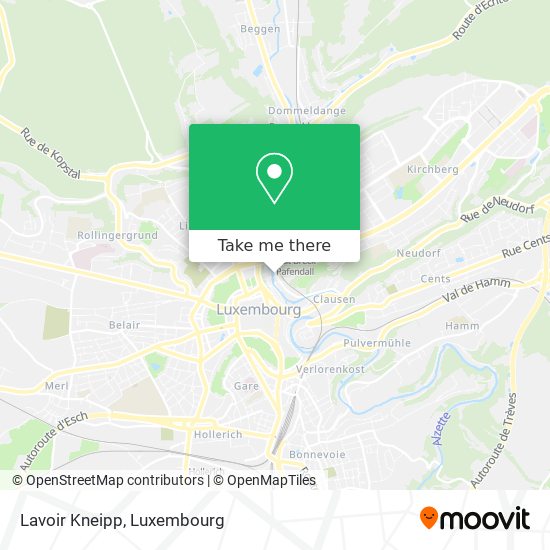 Lavoir Kneipp map