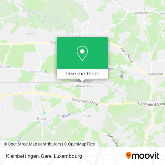 Kleinbettingen, Gare map
