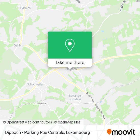 Dippach - Parking Rue Centrale Karte