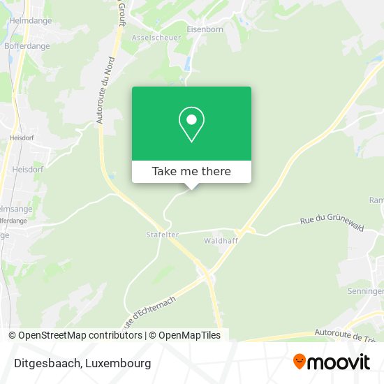 Ditgesbaach map