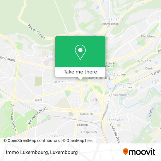 Immo Luxembourg map