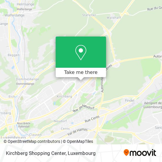 Kirchberg Shopping Center Karte
