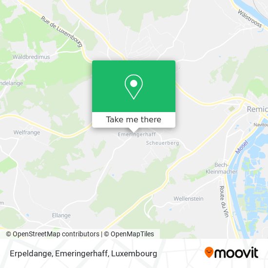 Erpeldange, Emeringerhaff map