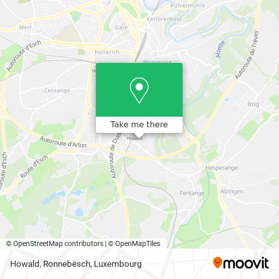 Howald, Ronnebësch map