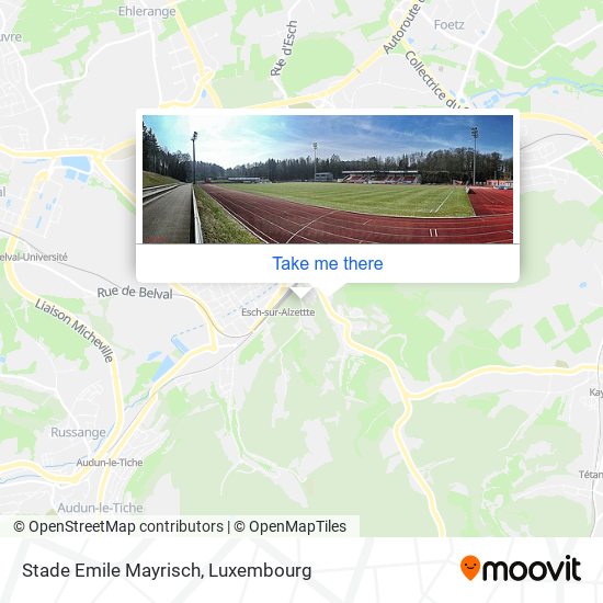 Stade Emile Mayrisch map