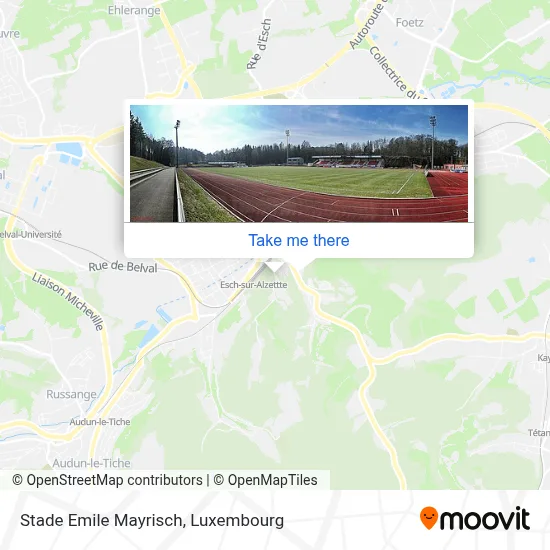 Stade Emile Mayrisch map