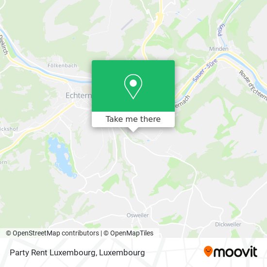 Party Rent Luxembourg map
