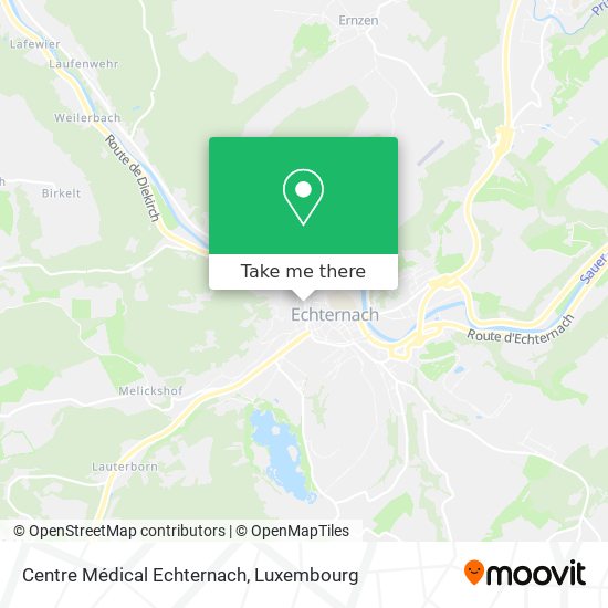 Centre Médical Echternach Karte