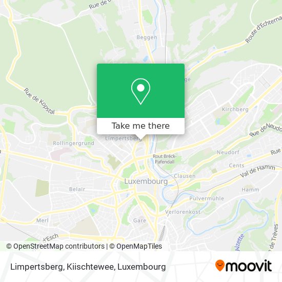 Limpertsberg, Kiischtewee map
