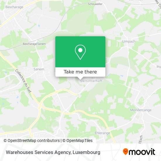 Warehouses Services Agency map