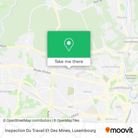 Inspection Du Travail Et Des Mines map