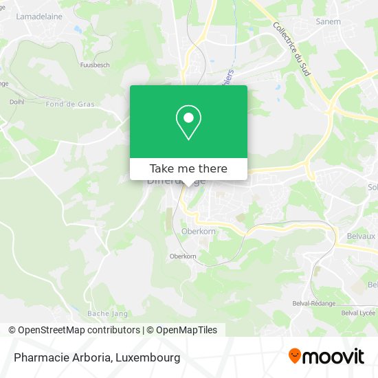 Pharmacie Arboria map