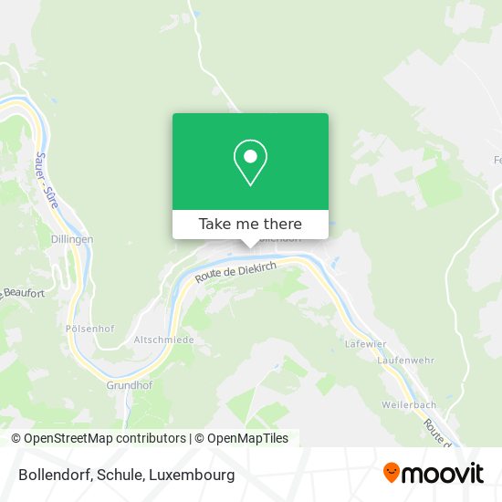 Bollendorf, Schule Karte