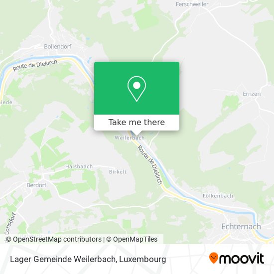 Lager Gemeinde Weilerbach Karte