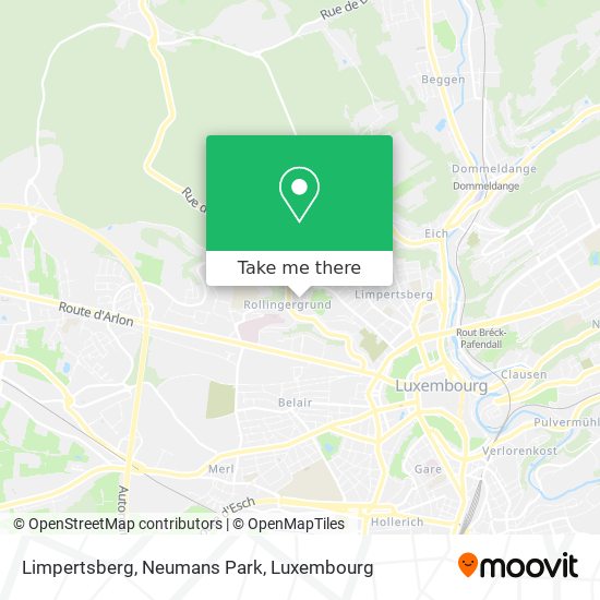 Limpertsberg, Neumans Park Karte