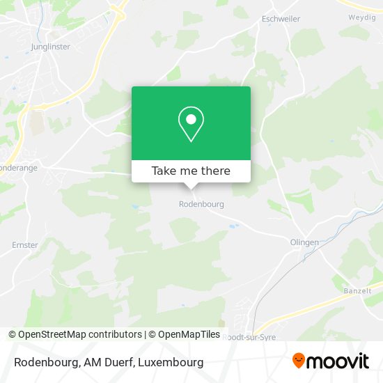 Rodenbourg, AM Duerf map