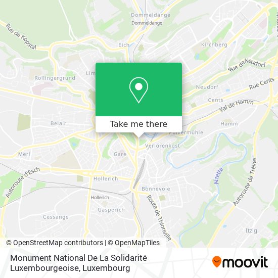 Monument National De La Solidarité Luxembourgeoise map