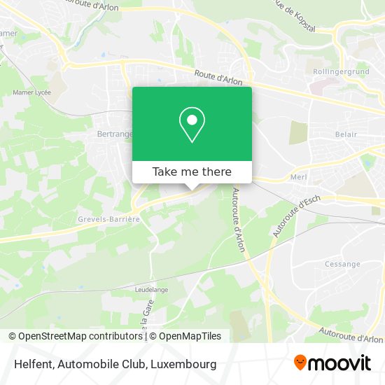 Helfent, Automobile Club map