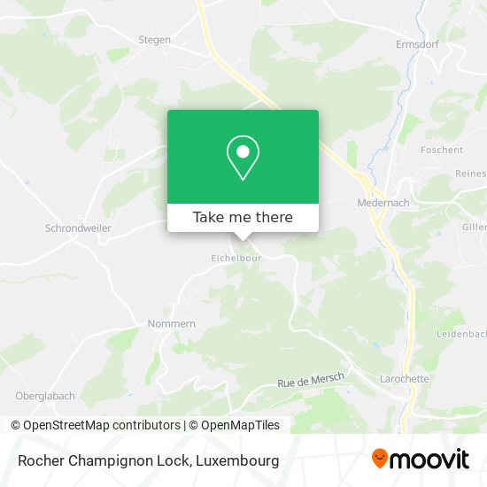 Rocher Champignon Lock map
