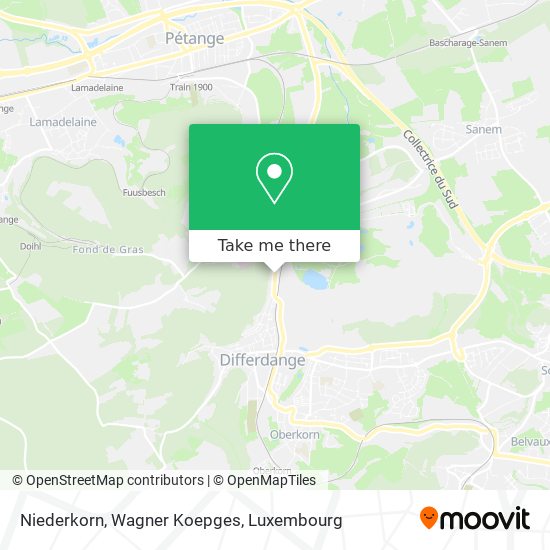 Niederkorn, Wagner Koepges map