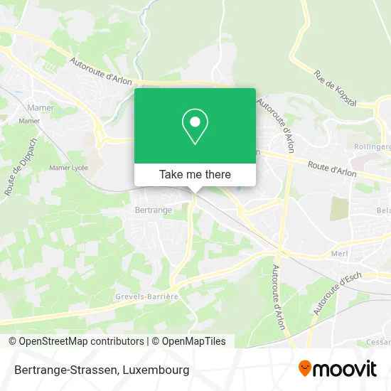Bertrange-Strassen map