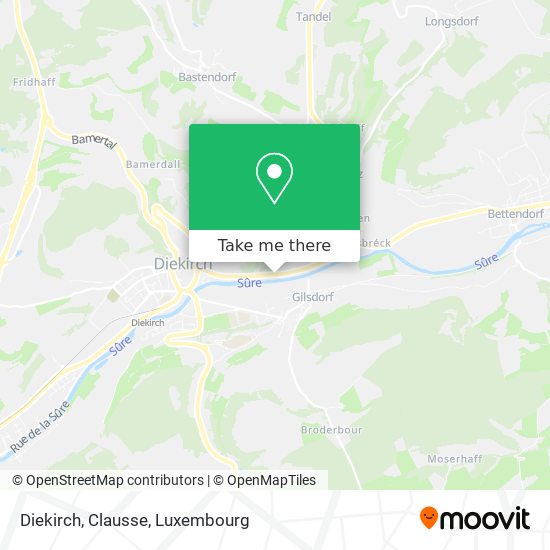 Diekirch, Clausse map