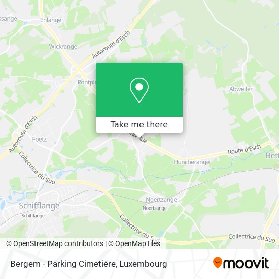 Bergem - Parking Cimetière map