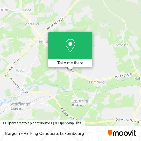 Bergem - Parking Cimetière map