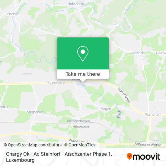 Chargy Ok - Ac Steinfort - Aischzenter Phase 1 Karte