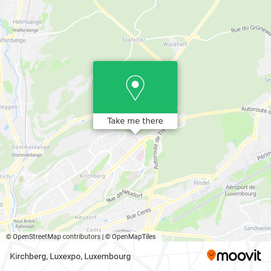 Kirchberg, Luxexpo Karte