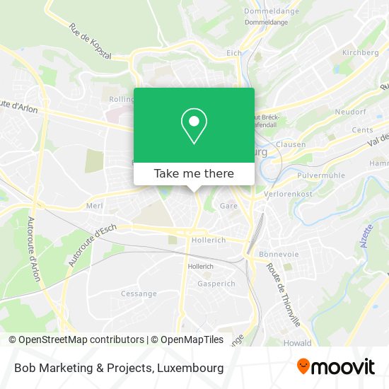 Bob Marketing & Projects Karte