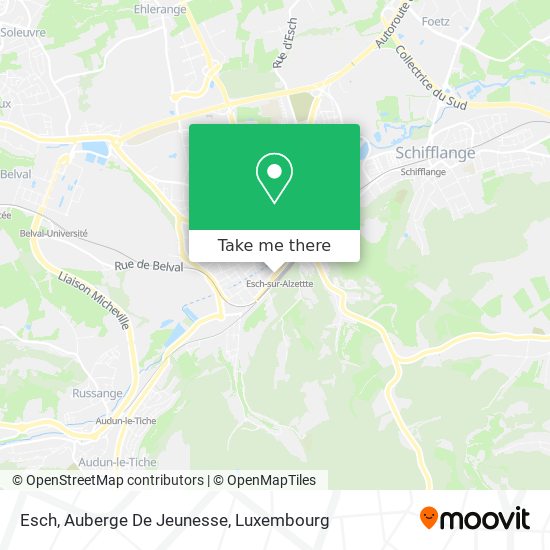 Esch, Auberge De Jeunesse map