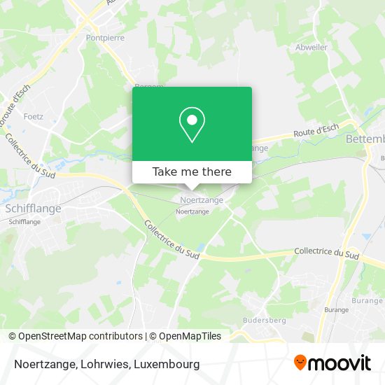 Noertzange, Lohrwies map