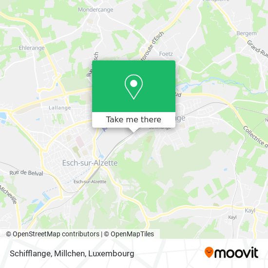 Schifflange, Millchen map