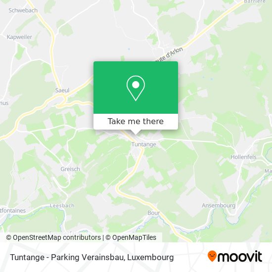 Tuntange - Parking Verainsbau Karte