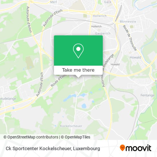 Ck Sportcenter Kockelscheuer map