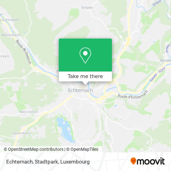 Echternach, Stadtpark map