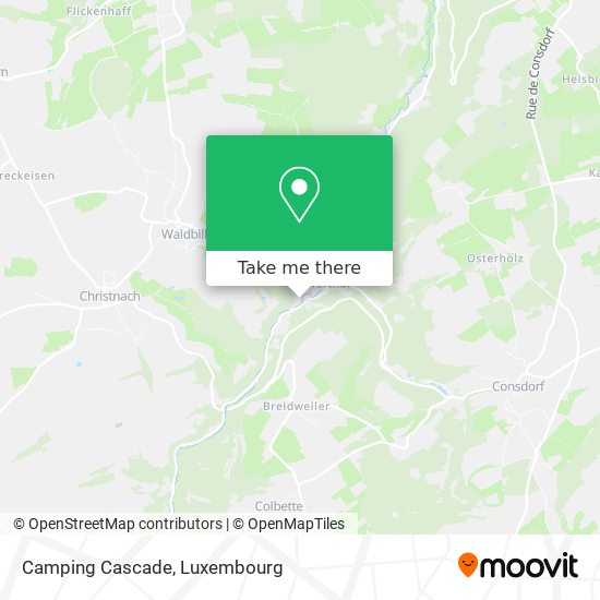 Camping Cascade Karte