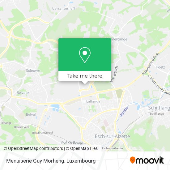 Menuiserie Guy Morheng map
