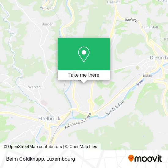 Beim Goldknapp map