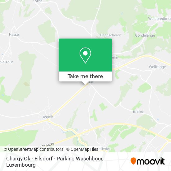 Chargy Ok - Filsdorf - Parking Wäschbour Karte