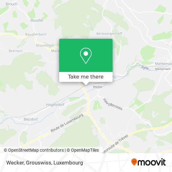 Wecker, Grouswiss map